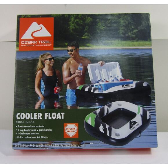 "Ozark Trail Cooler Float, 39x33, Pool, Camping, Hiking, Outdoor Drink Holder" - Picture 1 of 6